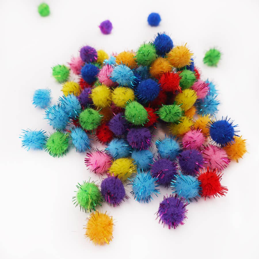 Fluffy Pom Poms Puff Balls Pompoms for Keychains - Faux Fur Pom Poms for  Hats Scarves Shoes Bags Charms 20 PCs 10 Colors 3 Inches