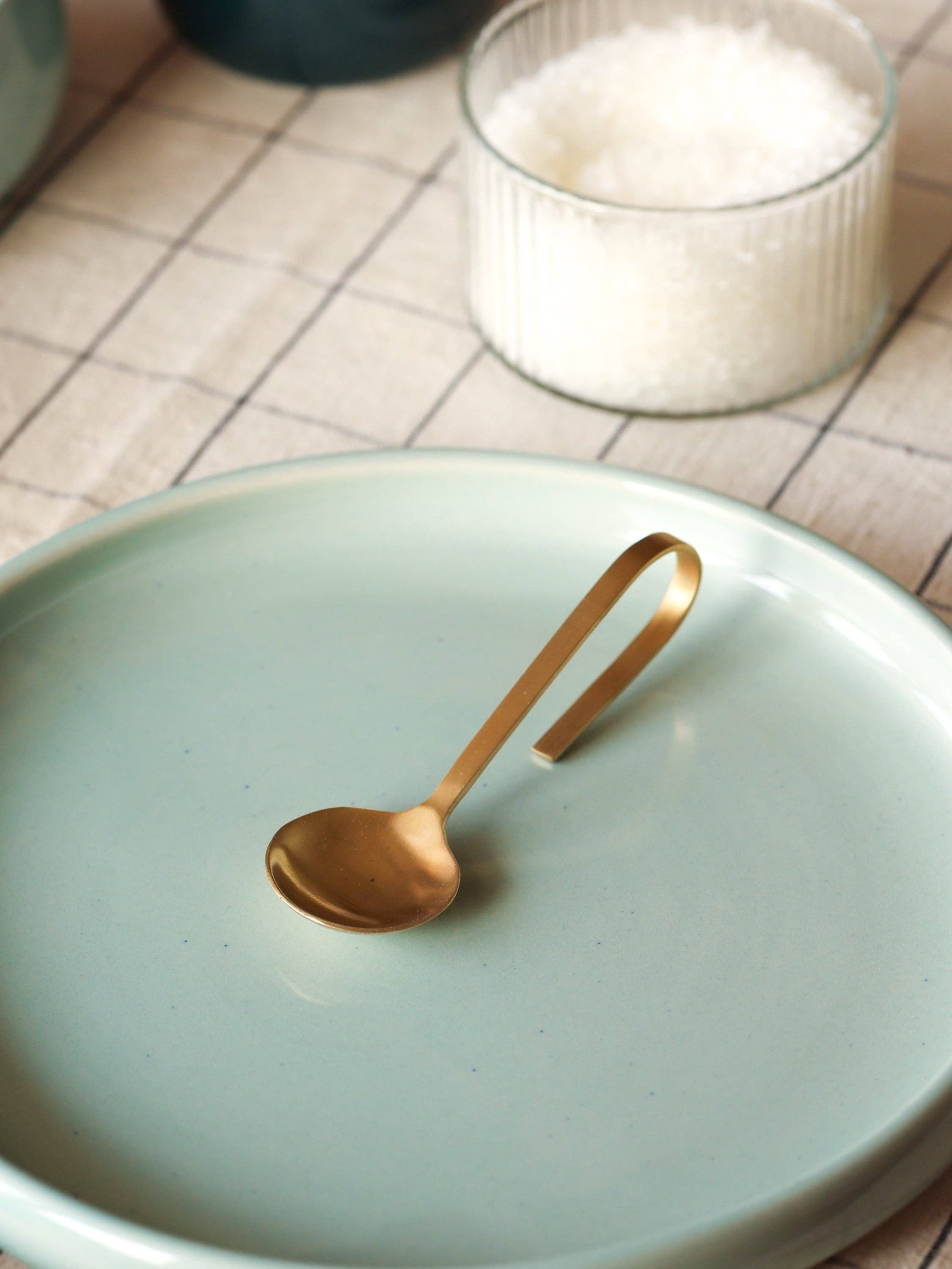 Fleck - Wholesale Serving Utensil - Loop Brass Spoon3