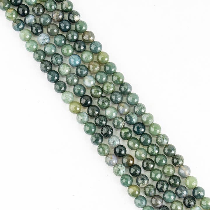 Soothing Crystals Beads - Wholesale Beads - Faceted Beads | Moss Agate | Crystal Beads for Jewelry 2