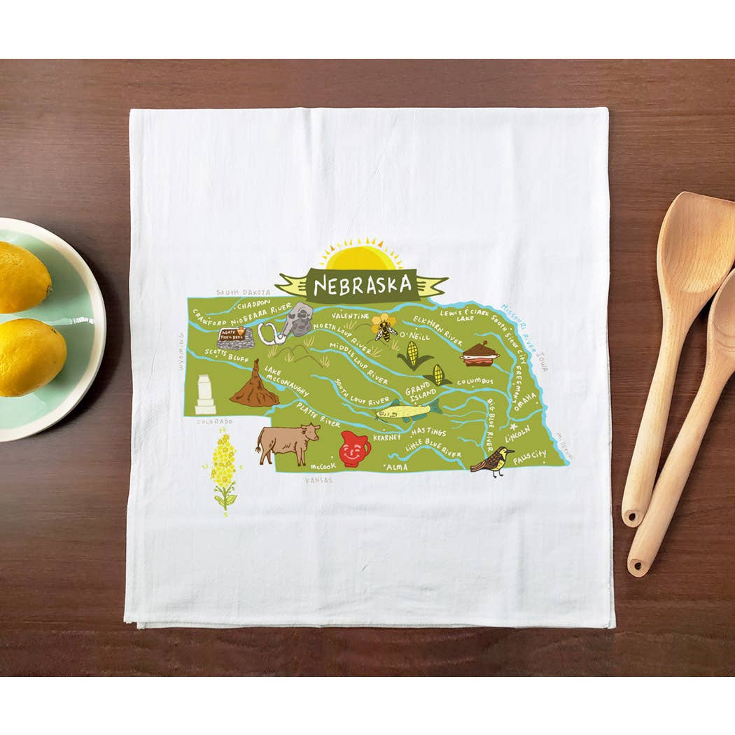 Allport Editions – Engroshandel Viskestykke – Hej USA håndklædeserie - ALLE 50 STATER HER!26