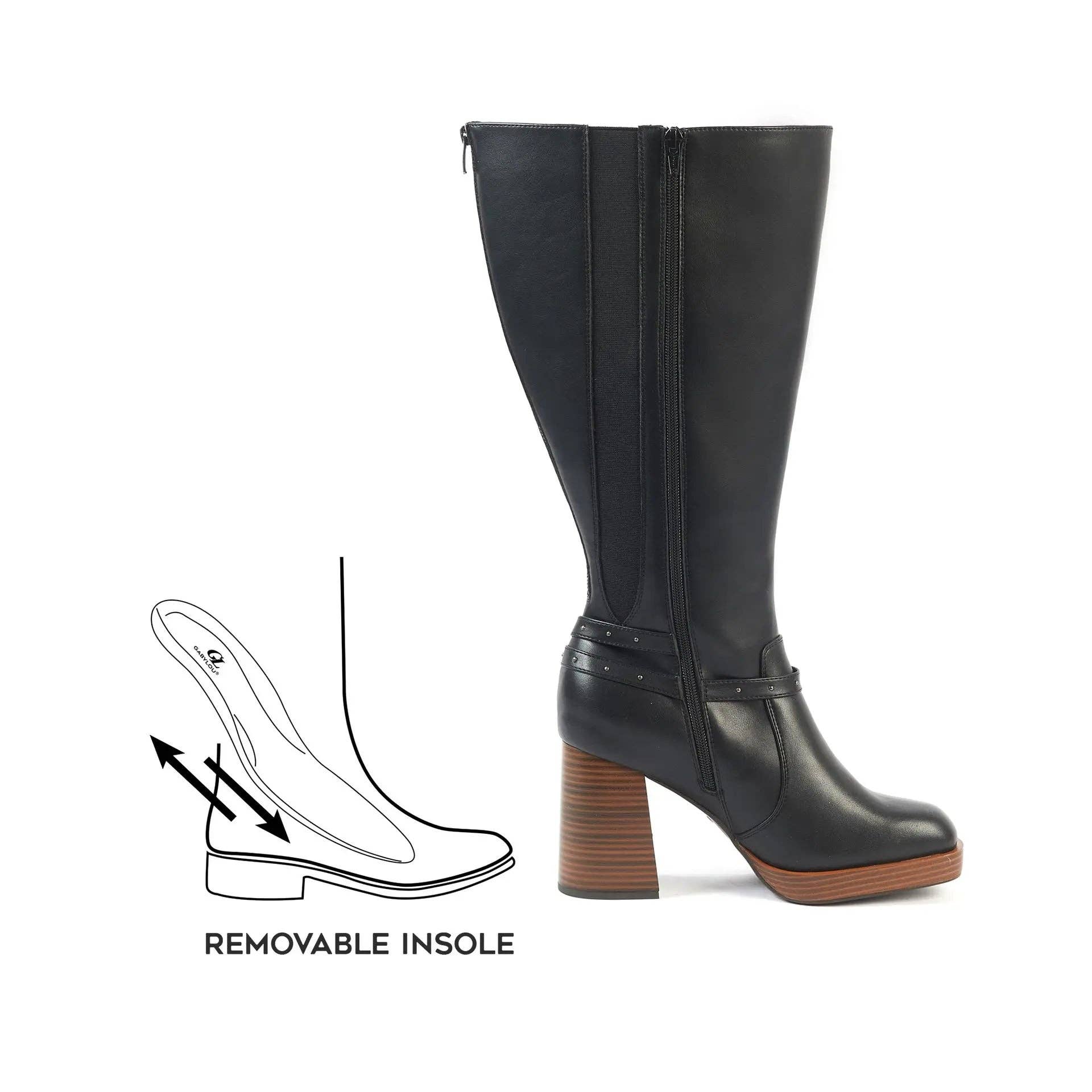 Gabylou - Wholesale Boots - Women's - Wide Calf Boots 3XL - Manon Model4