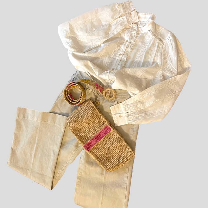 MauD Nakà - Wholesale Belt - Women's - Chloé Belt Natural Raffia Belt2