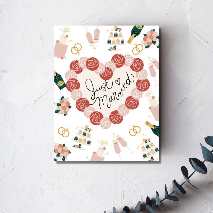 Biglietto di auguri per matrimonio per la vendita all'ingrosso da parte di Urban Belle Designs