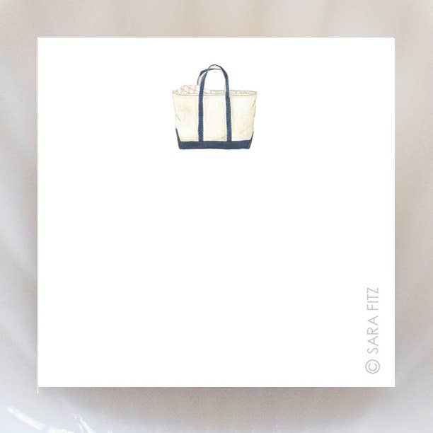 Sara Fitz – wholesale Stationery/notecard set – Canvas Tote Notelets0