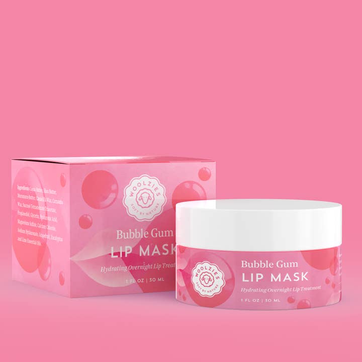 Bubble Gum Lipmasker 1oz. voor wholesale door Woolzies