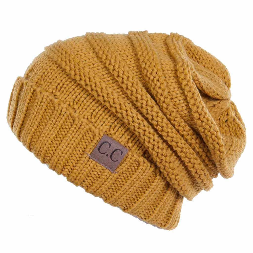 Hana - Wholesale Beanie - Women's - C.C Oversize Slouchy Knitted Beanie17
