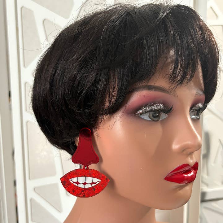 Audacious Studio - Wholesale Dangle Earrings - Dali Smile Earrings2