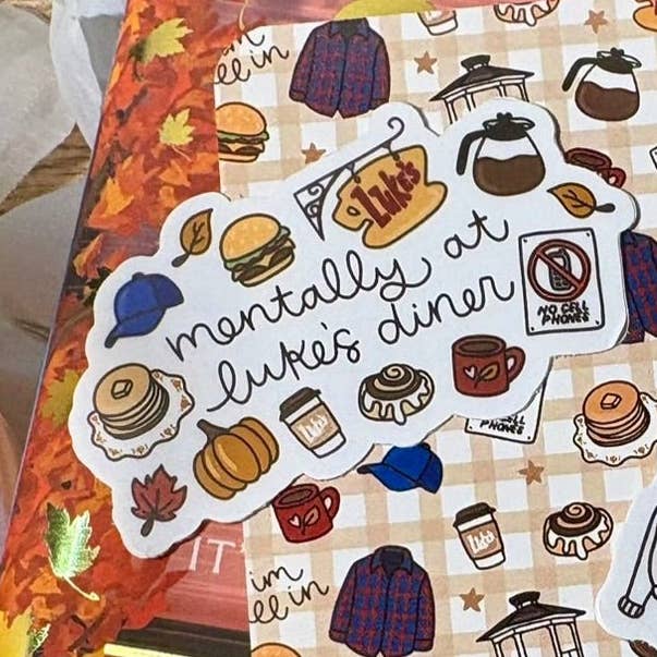 Awfullynerdy.co - Wholesale Sticker - Mentaal bij Luke's Diner Sticker0