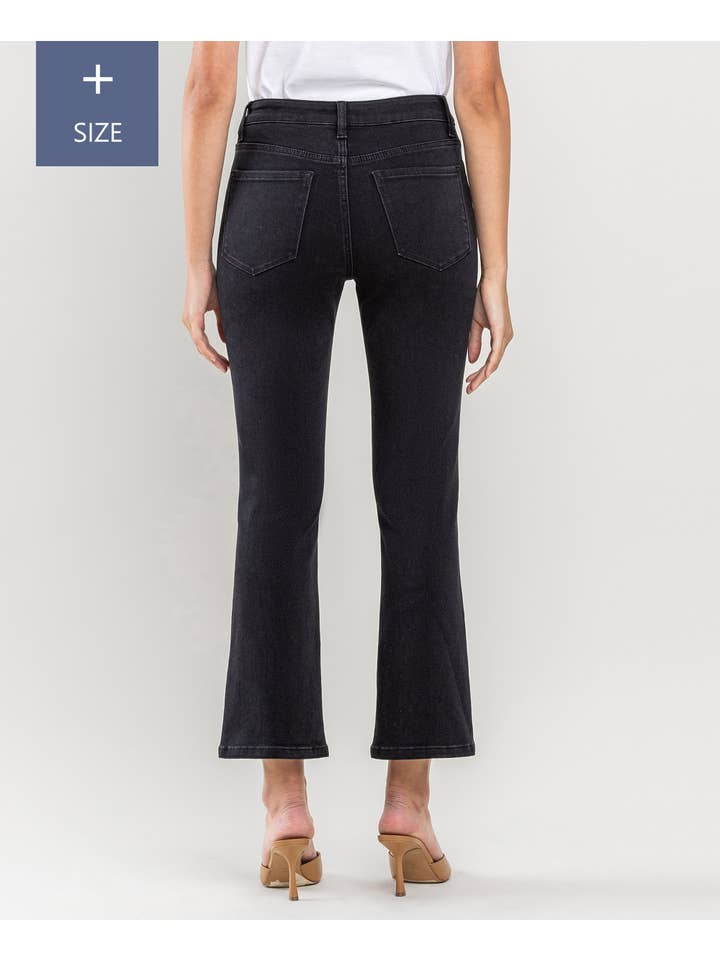 AFFINER JEAN CROP FLARE TAILLE HAUTE GRANDE TAILLE LV1170-P en vente sur Faire