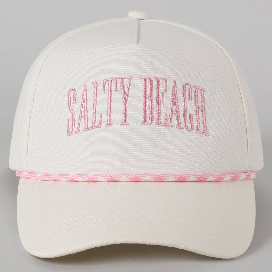 Fashion City - Vendita all'ingrosso Cappellino  da camionista - Unisex - Cappello Trucker Ricamato con Scritta SALTY BEACH19