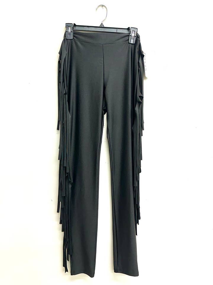 Uptown Apparel - Wholesale Pants - Women's - B11375 ICE SCUBA PANTS WITH SIDE FRINGE6