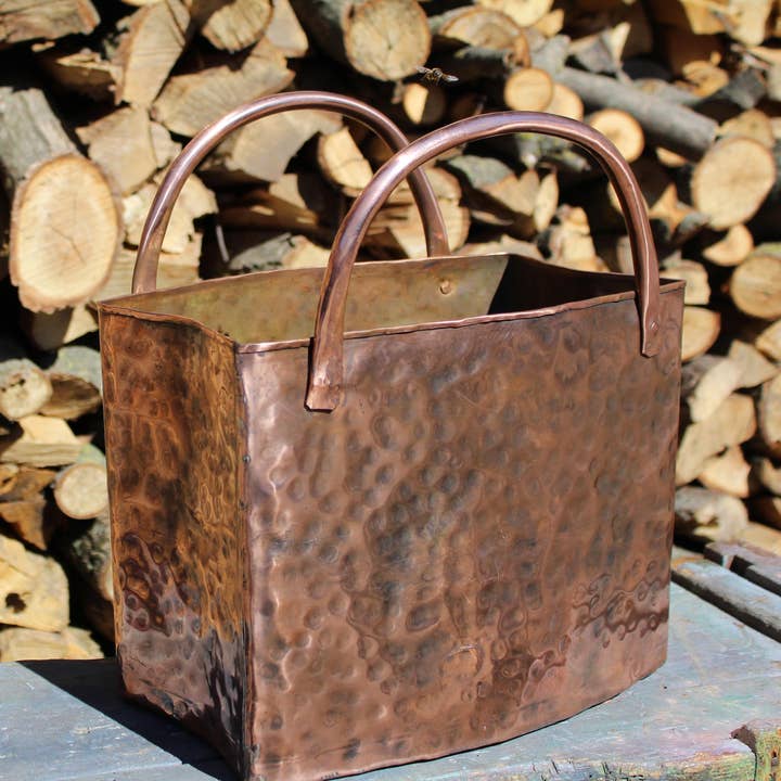 Portariviste in rame – Cestino decorativo fatto a mano for wholesale by La Casa del rame