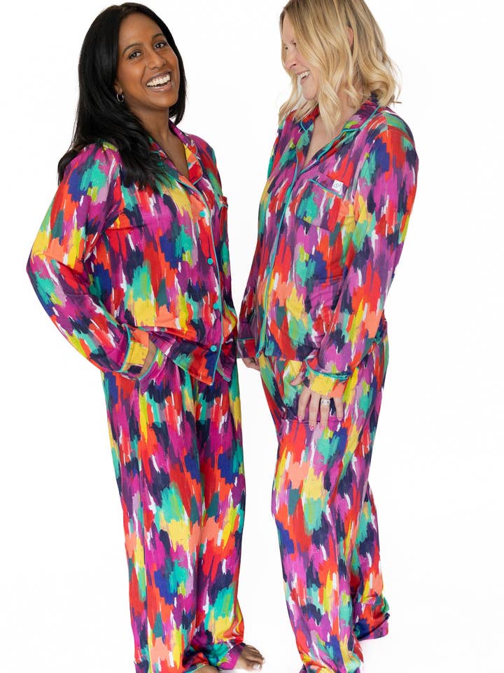 Adult Long Sleeve Button-Down Top – Holi Hues for wholesale by Ary + Maan