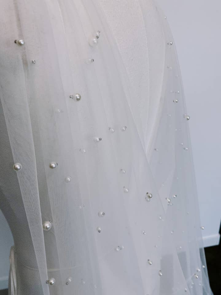 Brides and Belts - Wholesale Cape - Women's - Pearl Studded Cape2