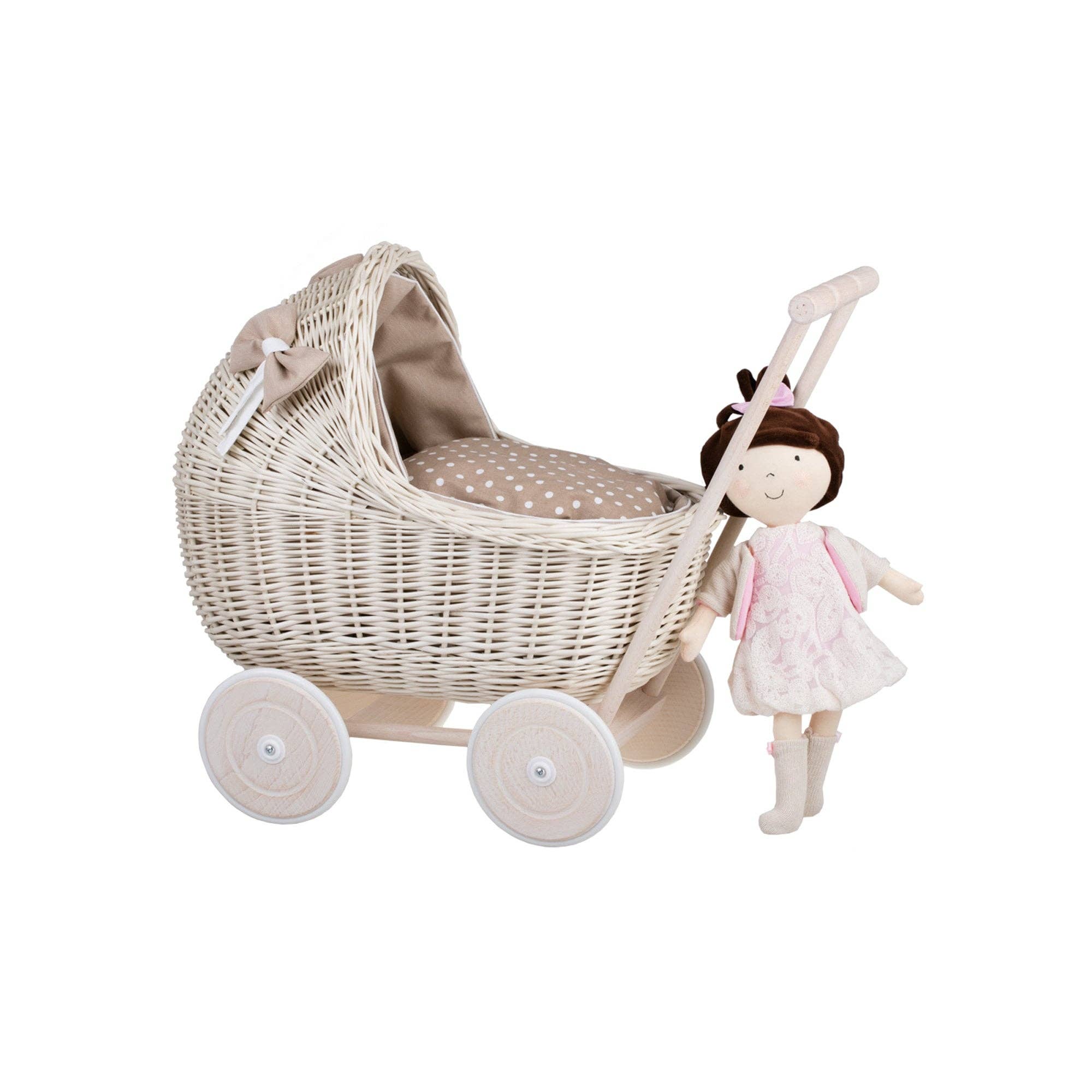 The Wicker Stories - Wholesale Kinderwagen voor poppen - Kinderen - Rieten kinderwagen, rieten poppenwagen1