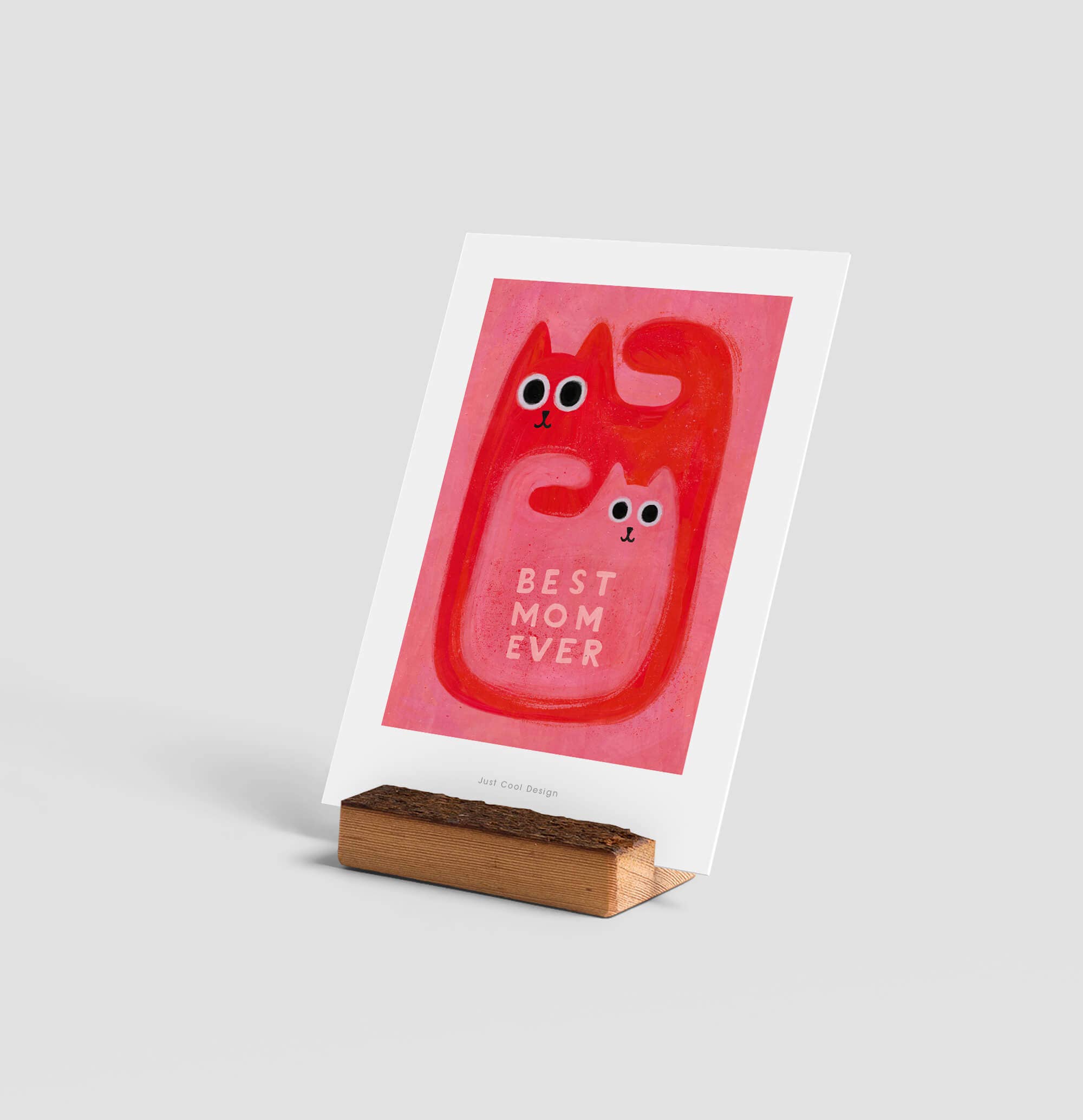 Just Cool Design - Wholesale Mother's Day Card - Best Mom Ever | A6 Mother’s Day Card | Mini Art Print1
