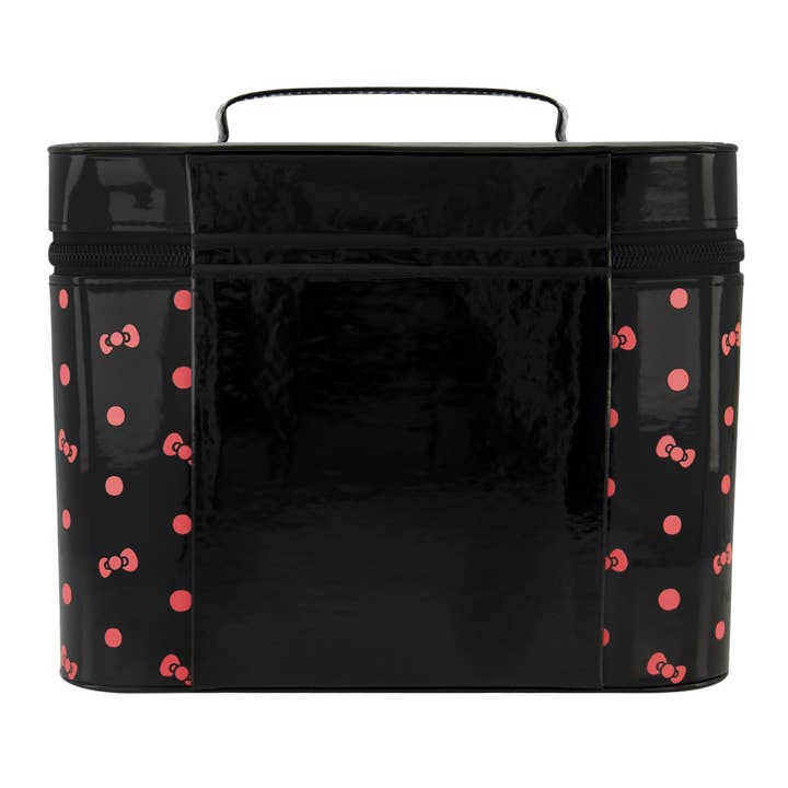 FUL Luggage (Concept One) - Wholesale Makeup/Cosmetic Bag - Sanrio Hello Kitty Black Cosmetic Case with Mirror
