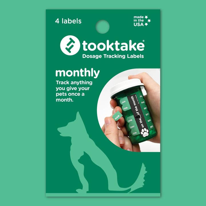 Monthly tooktake Labels for Pets for wholesale by tooktake Pets