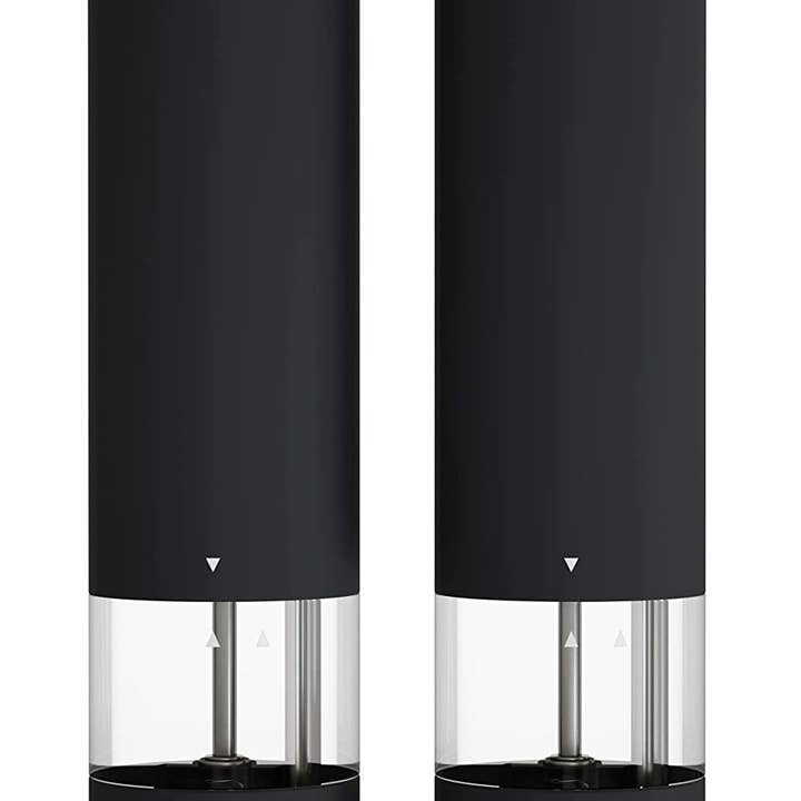 Black Electric Pepper Mills, 2 pc for wholesale by JAGURDS