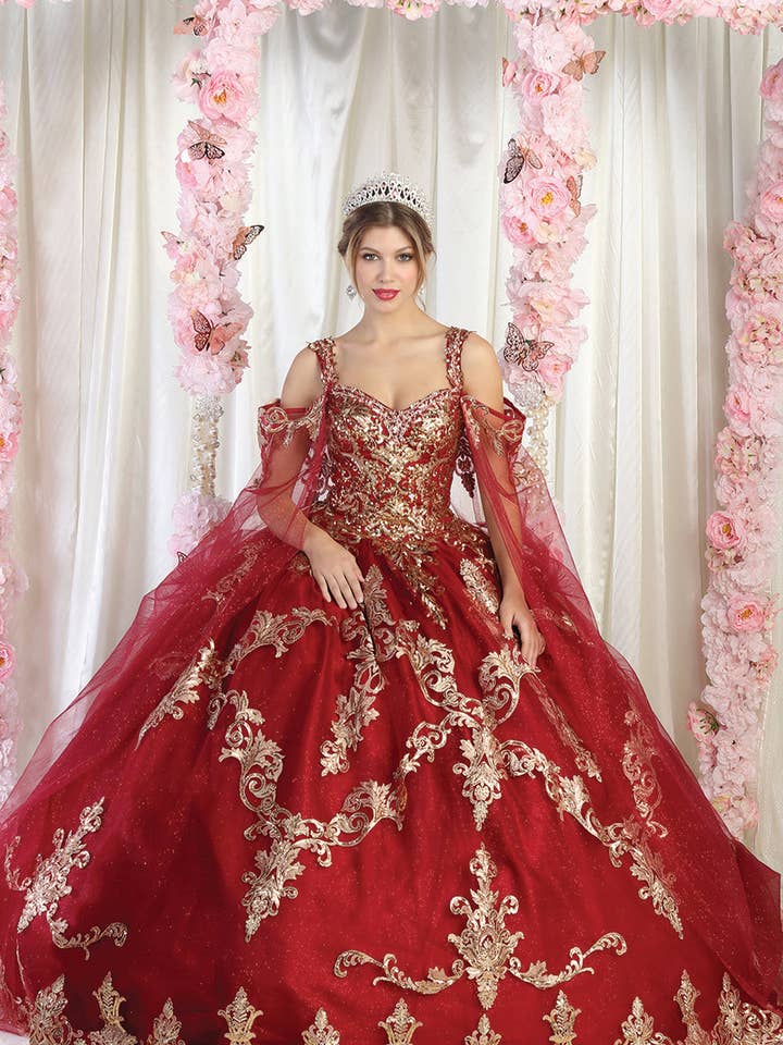 LA210 Quinceanera Dress With Cape for wholesale by LA Merchandise