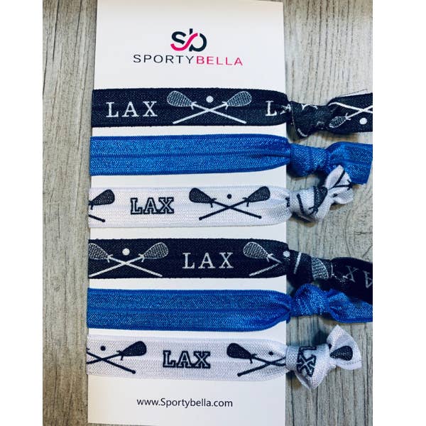 Lacrosse - Cintas para el pelo, color azul para venta al por mayor de Sportybella