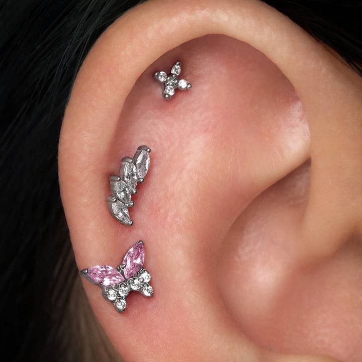 oumo jewelry - Wholesale Stud/Post Earrings - Marquise Titanium Stud1