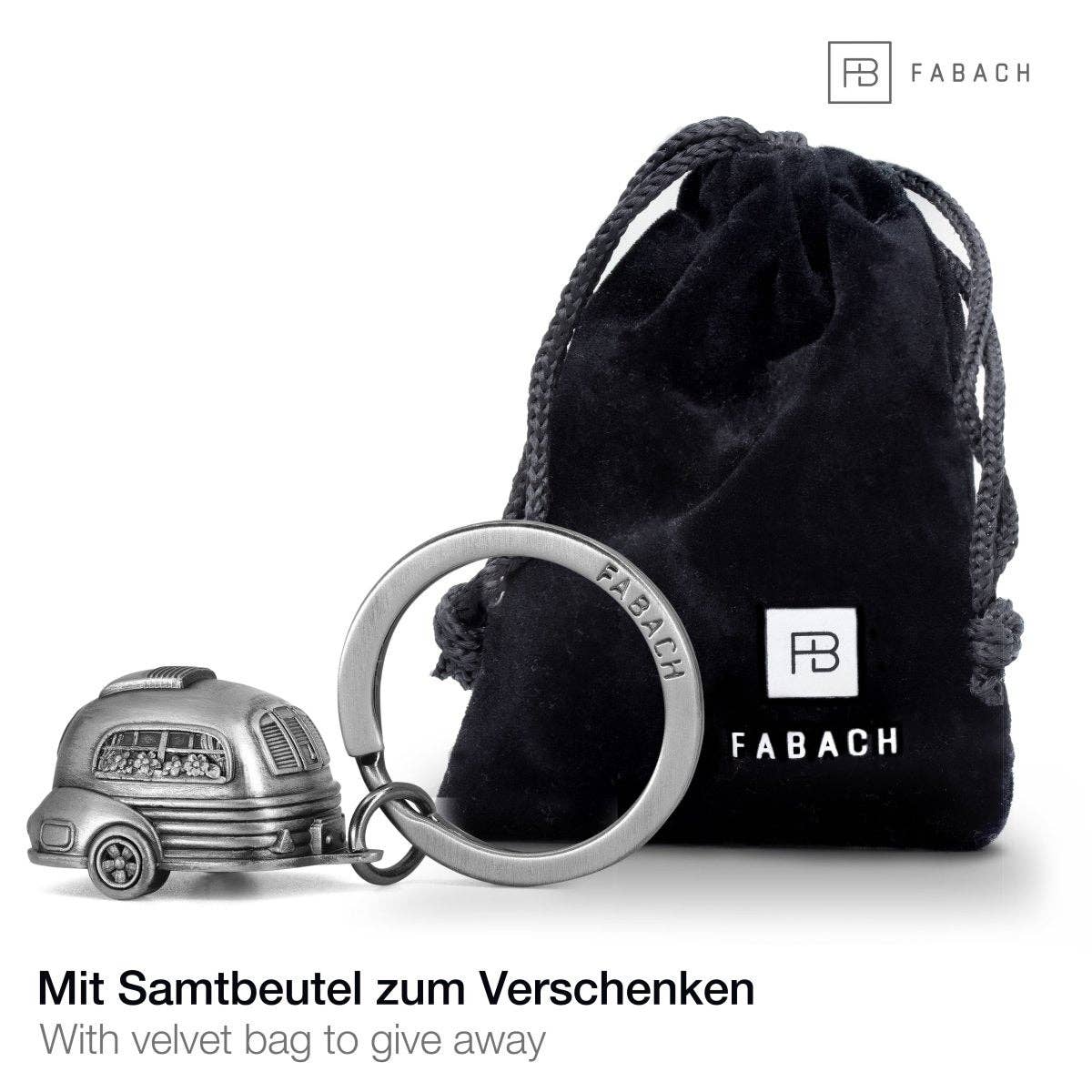 FABACH – Die Schlüsselanhänger-Schmiede – Großhandel Schlüsselanhänger – Unisex – Wohnwagen Schlüsselanhänger - Niedlicher Caravan Glücksbringer für Campingfans und Reisende1