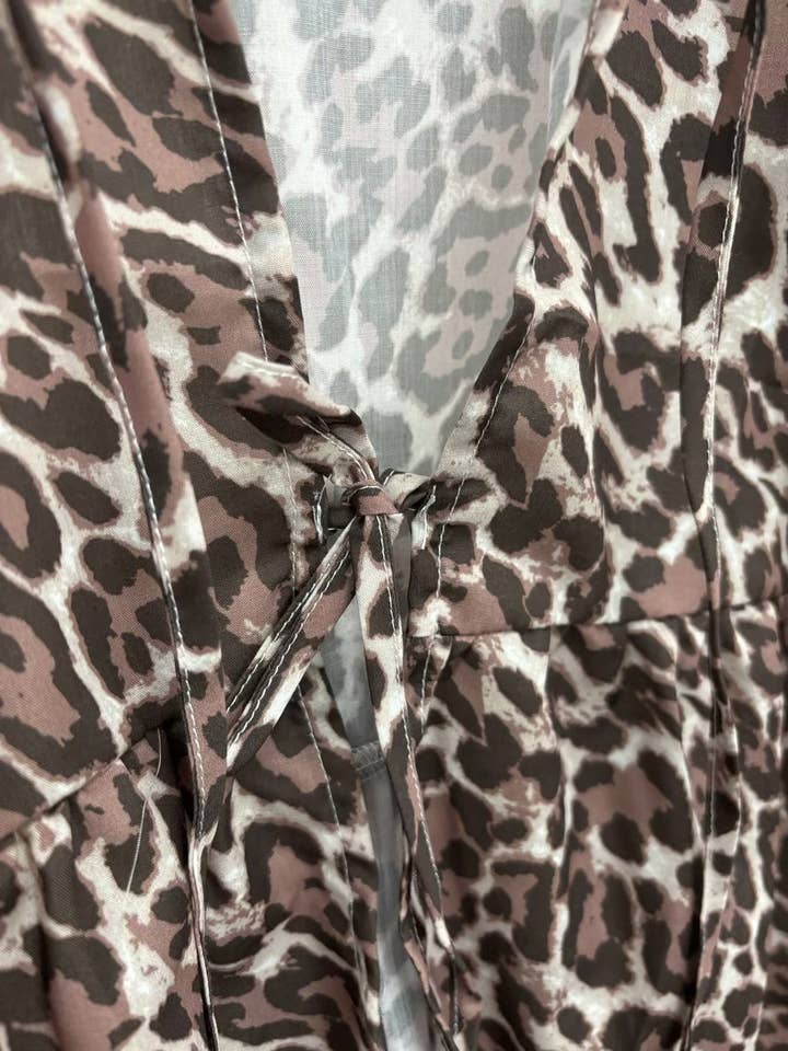 Leopard Print Vest and Wide-Leg Pants Set for wholesale on Faire10