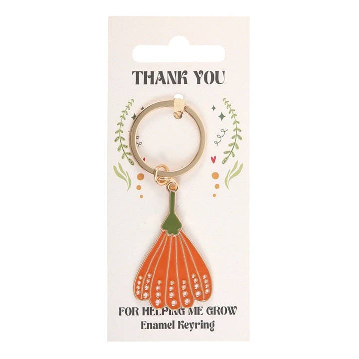 Something Different Wholesale - Wholesale Keychain - Women's - Thank You for Helping Me Grow Flower Keyring1