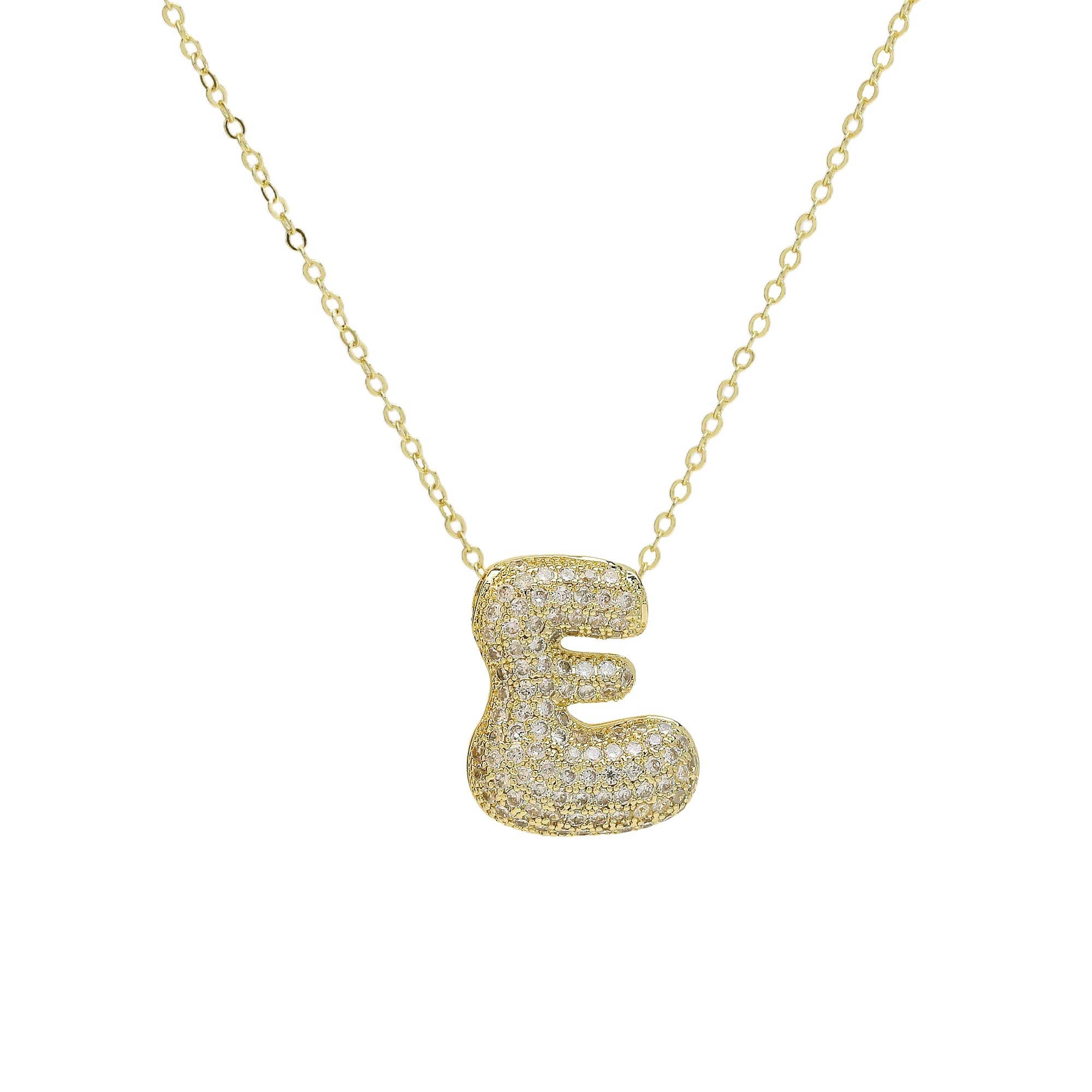 Savvy Bling - Venta al por mayor Collares con colgantes/abalorios - Collar Initial Cz Waterdrop en oro de 18 quilates4