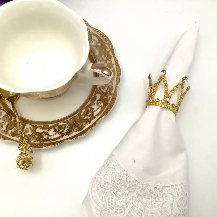All Little Cute Things - Vendita all'ingrosso Anelli portatovagliolo - Portatovaglioli Bridgerton Diamond of the Season Tea Party