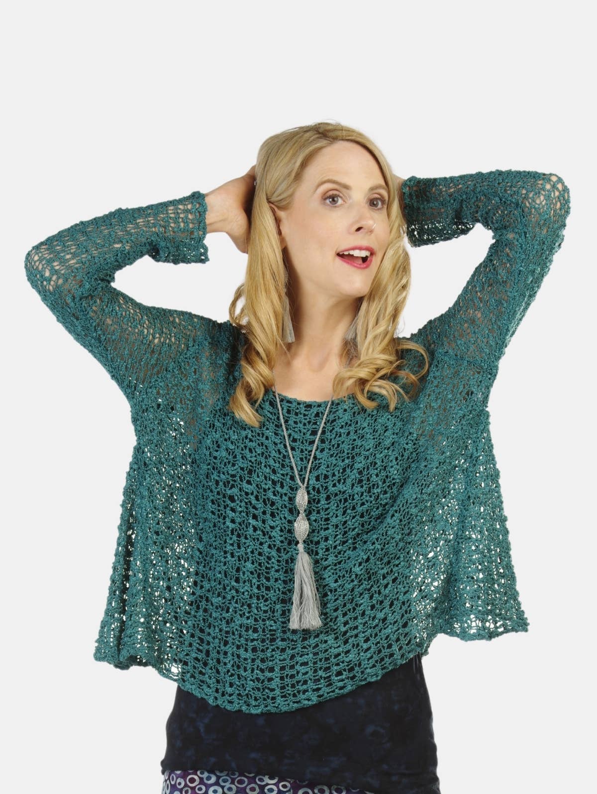 Hands To Hearts - Wholesale Tunic - Women's - Crocheted Long Sleeve Soul Warmer13