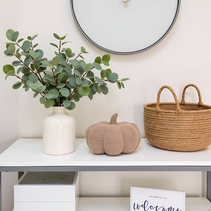 Pearhead - Wholesale Throw/Decorative Pillow - Beige Sherpa Pumpkin Pillow, Fall Decor5