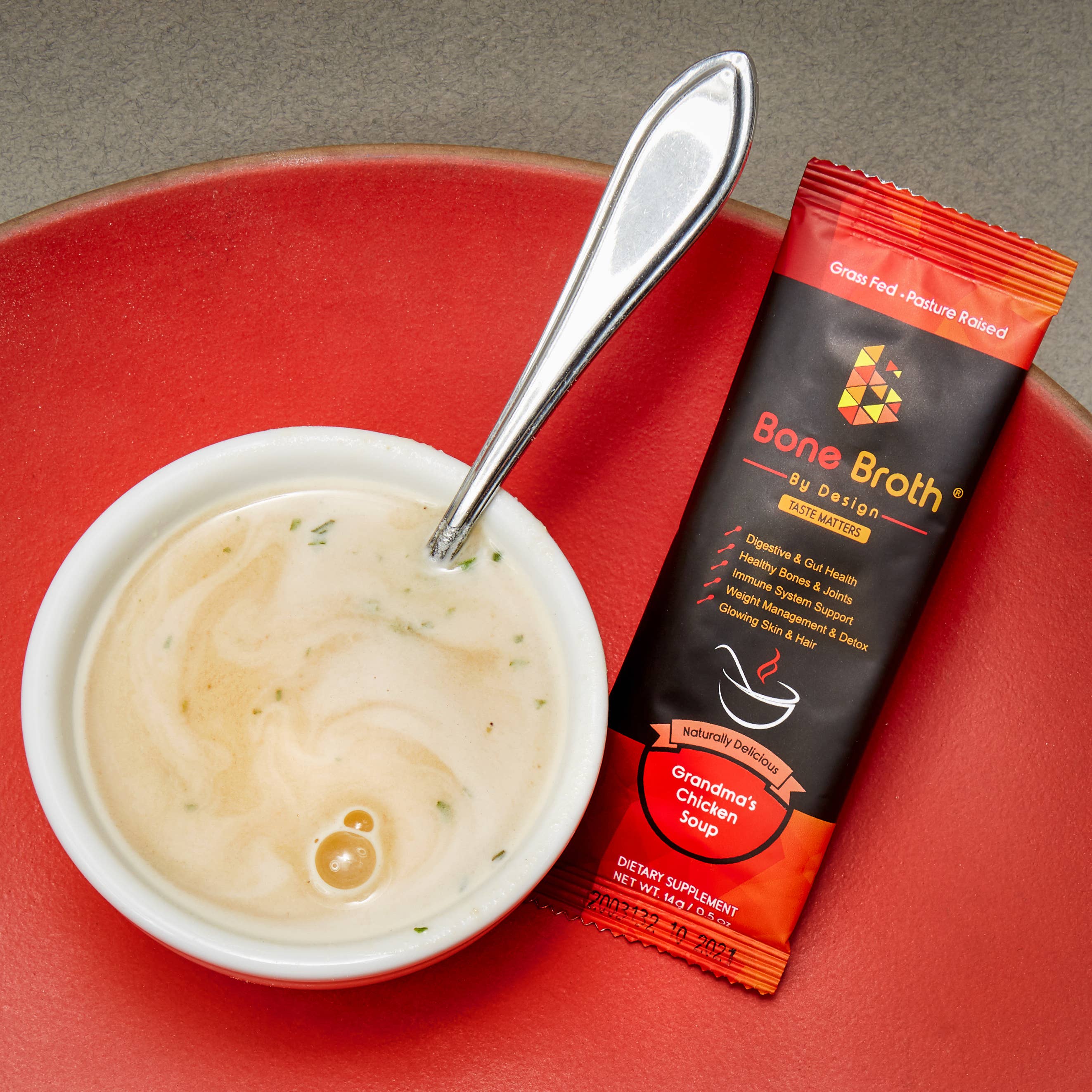 BROTH BY DESIGN - Wholesale Powdered Health Drink - Bone Broth Grass Fed Grandma Chicken Natural Flavor Box1