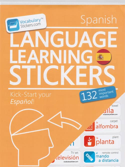 🇪🇸 Spanish Language Learning Stickers for wholesale by VocabularyStickers.com