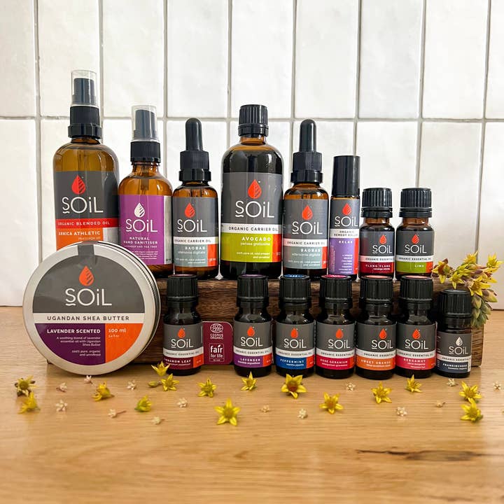 SOiL Organic Aromatherapy - Wholesale Massage Oil/Gel - Organic Toning Massage Blended Oil 100ml