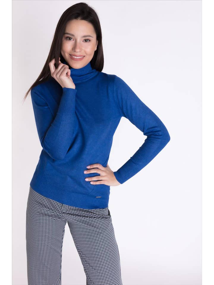 CMS Love - Wholesale Knit Top - Women's - BASIC VISCOSE KNIT TURTLENECK JERSEY B2B13