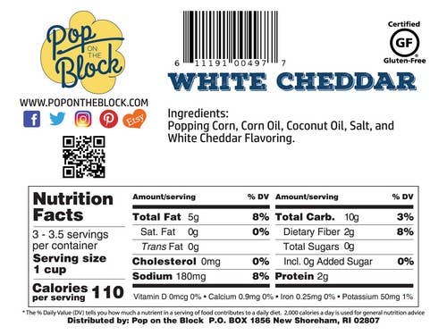 Pop On The Block - Wholesale Popcorn - WHITE CHEDDER POPCORN2