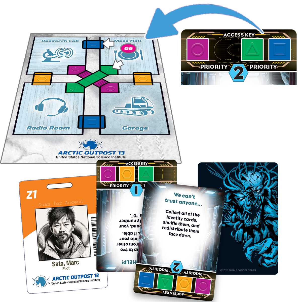 Smirk and Dagger - Wholesale Card Game - This Game is Killer: Frozen Horror - Fast, Deadly Party Game1