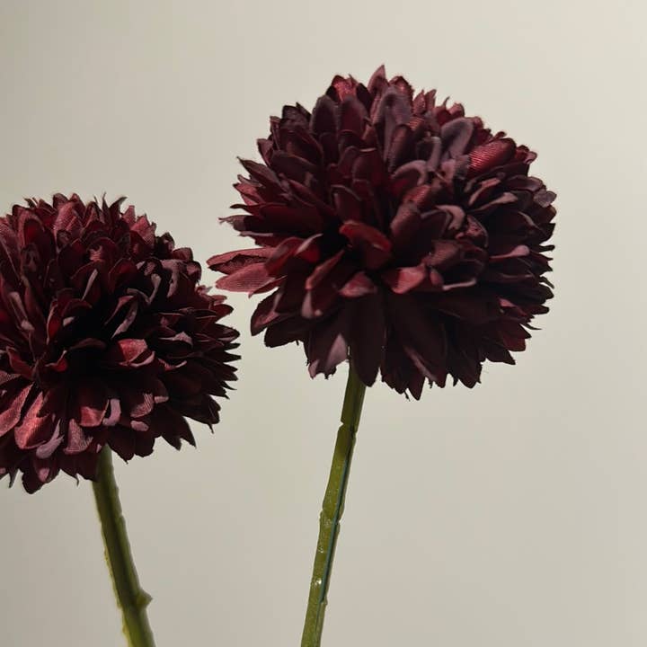 JKF & Co Pty Ltd - Wholesale Artificial flowers - Chrysanthemum 2pc Set Wine1