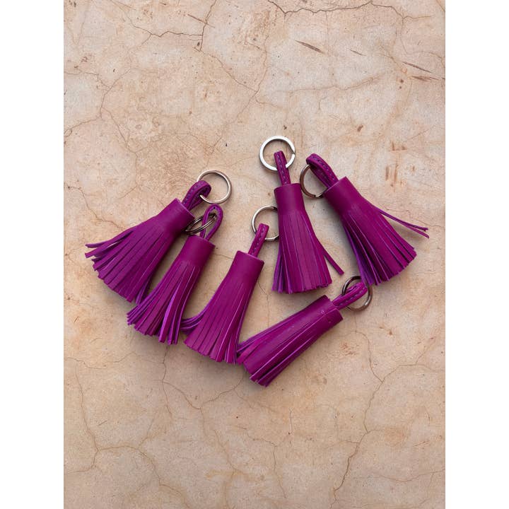 LEY! - Wholesale Keychain - Women's - Leather keychain - magenta1