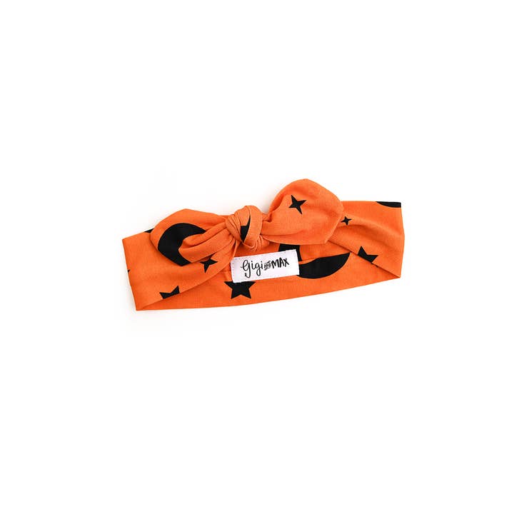 Blaise Orange Moon TOPKNOT HEADBAND for wholesale by Gigi and Max