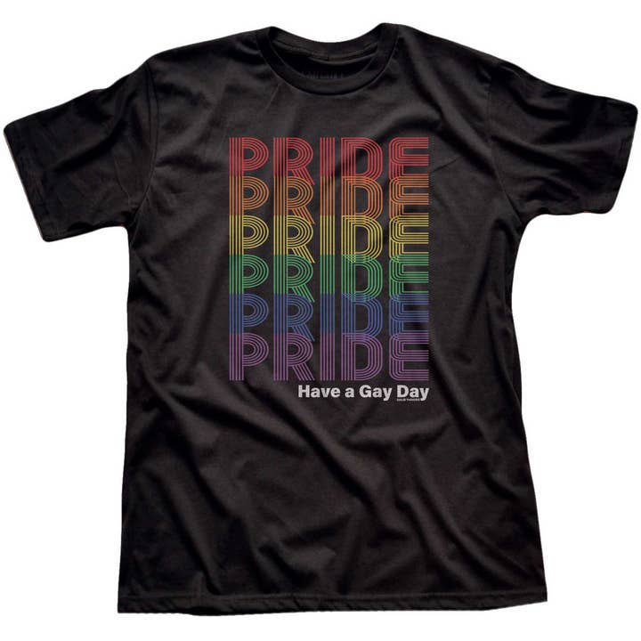 Black Pride Rainbow Fade T-shirt for wholesale on Faire0