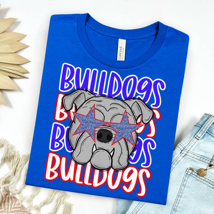 Festivitees - Wholesale Screen Printed T-Shirt - Women's - Spirit Repeat Mascot Tee Graphic Tee1