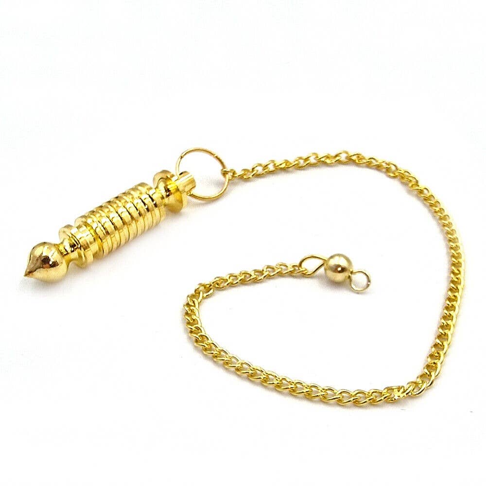 Shamans Crystal - Wholesale Meditation Supplies - Brass Pendulums, Brass Dowsing Pendulums with Gift Pouch19