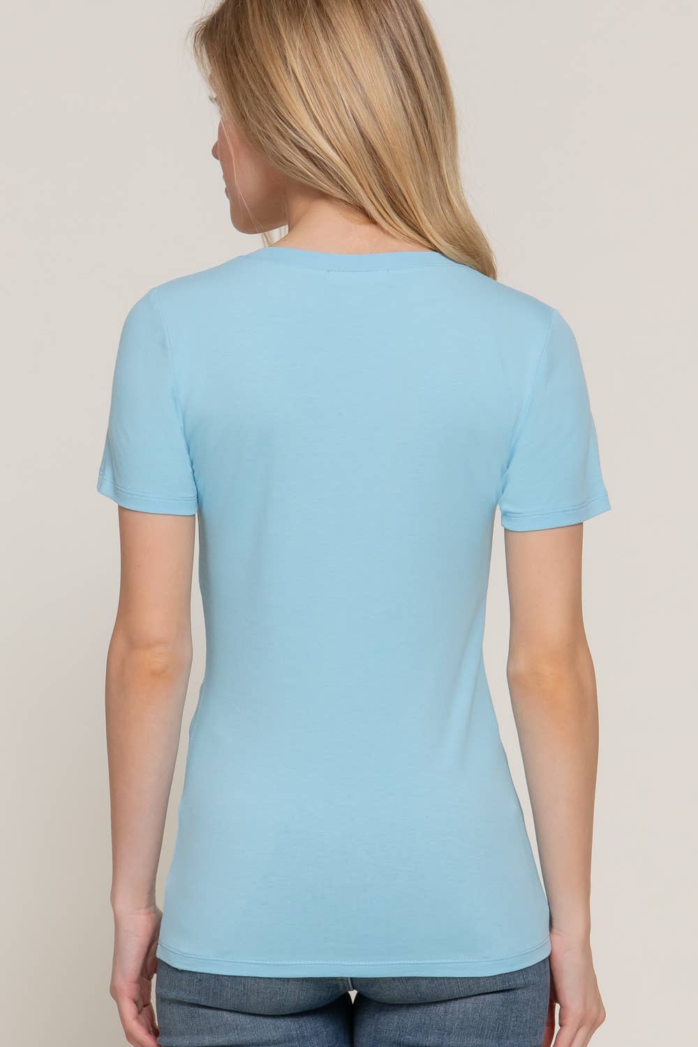 Active Basic | Active USA – Engroshandel T-shirt – til kvinder – Kortærmet top i bomuldstrikot med rund hals21