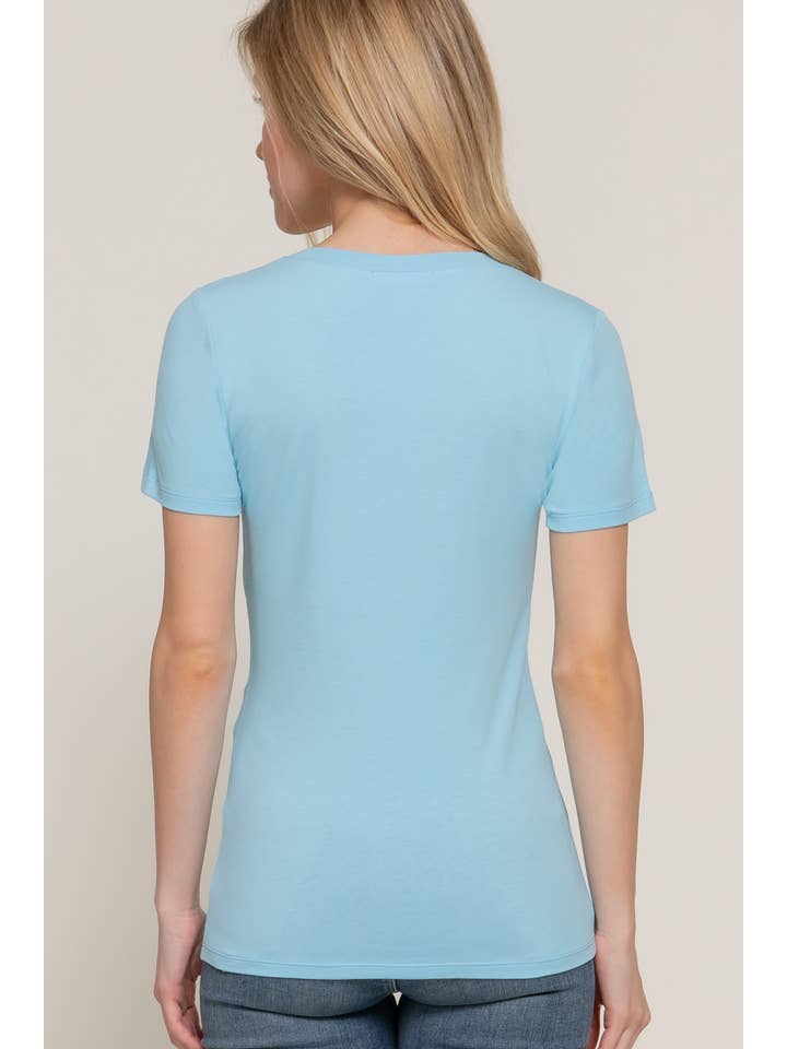 Active Basic | Active USA - Wholesale T-shirt – women's - Short Sleeve Scoop Neck Cotton Jersey Top13