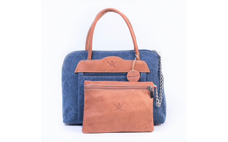 WeYeah!® Fashion - Venta al por mayor Bolso con asas - Mujer - Bolso y clutch Daisy-May de cuero y algodón ecológico WeYeah!® Fashion9