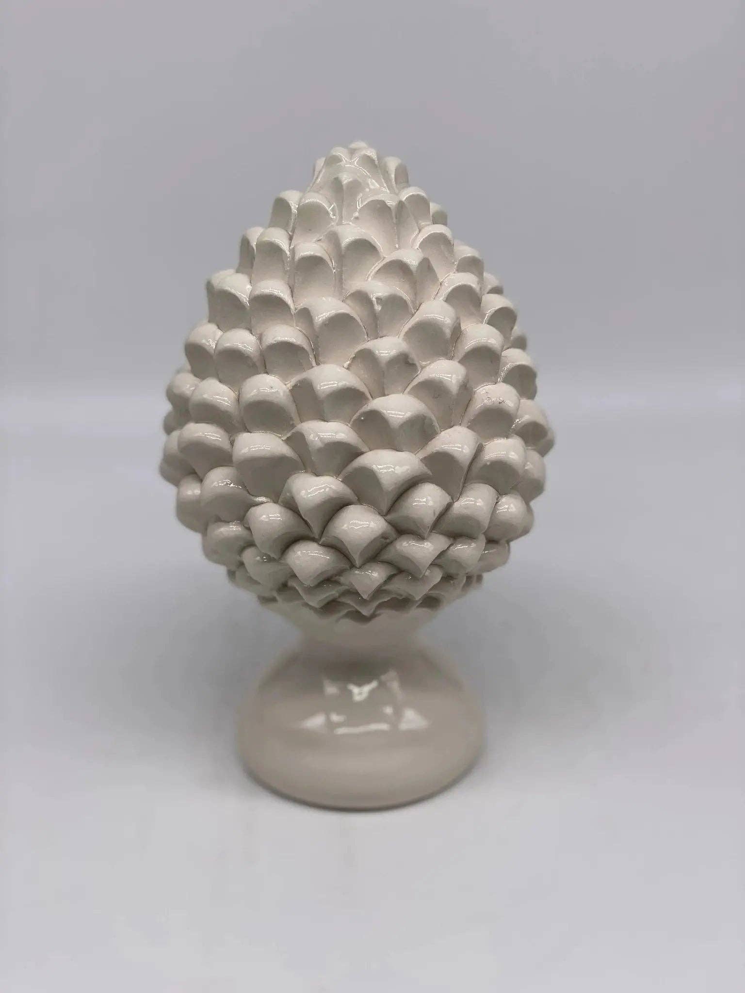 DD Ceramiche Siciliane - Wholesale Decorative Tabletop Object - Caltagirone Ceramic Pinecone cm H.20 Artisan Luis Line4