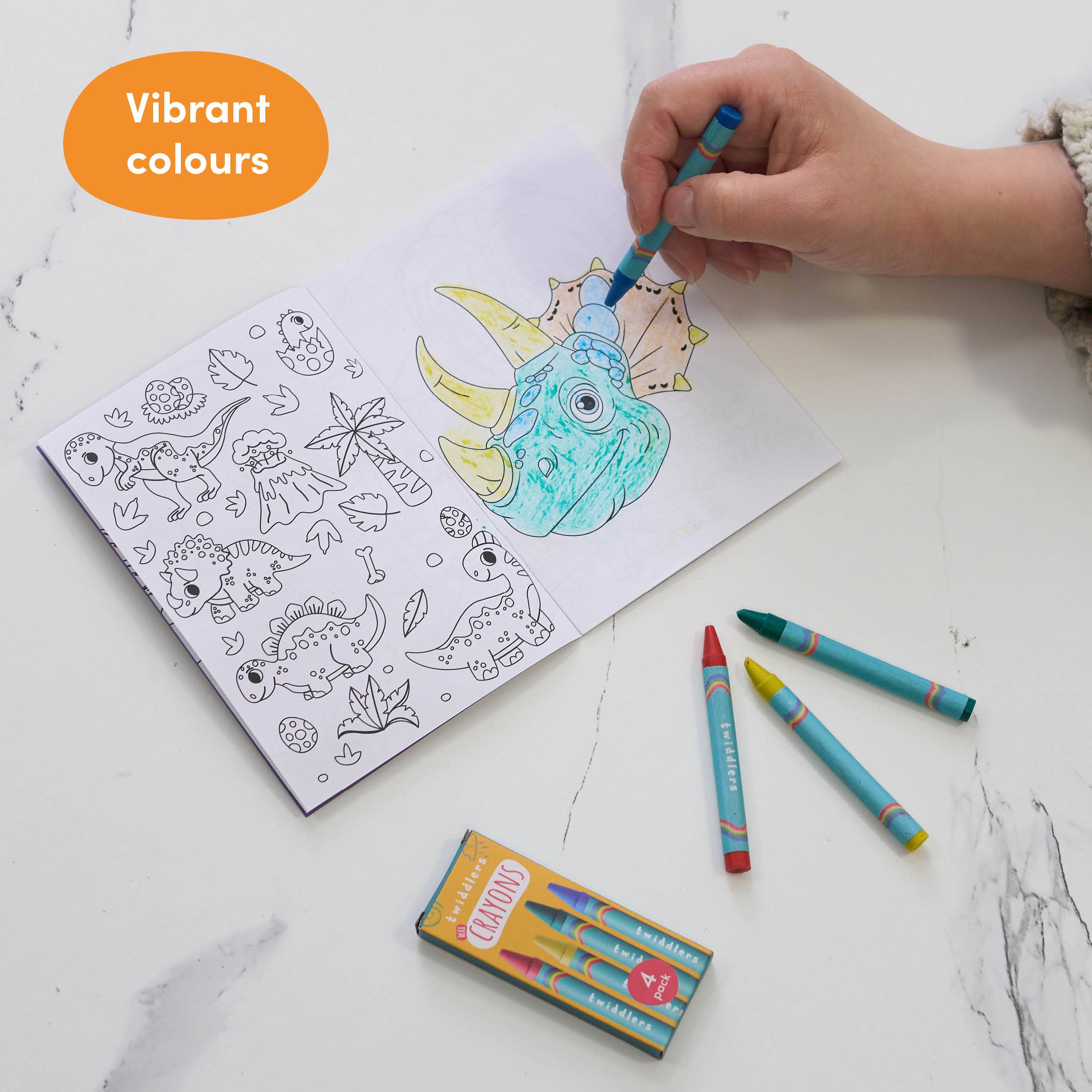 The Twiddlers – Großhandel Buntstift – Kind & Baby – 288 Schachteln mit Wachsmalstiften für Kinder – 4 Stifte pro Schachtel7